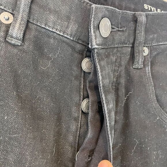 Purple Brand Jeans Men 34x33 P005 Black Slim Fit Button Fly Designer Stright Fit - Picture 4 of 15